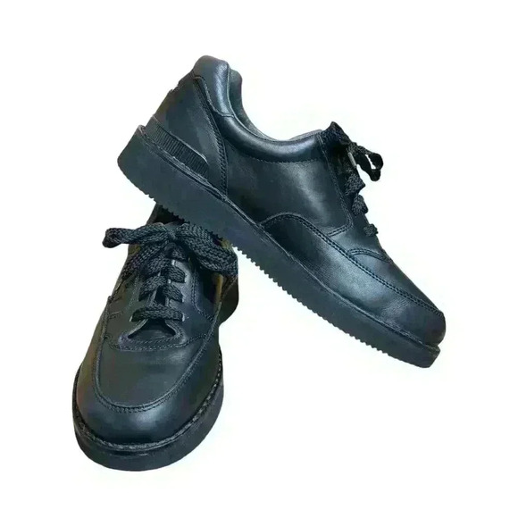 ROCKPORT Men’s Black Leather Walking Lace Up Comfort shoe size 9 - Picture 1 of 10